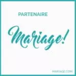 Logo de la plateforme d'organisation de mariage mariage.com, partenaire de lesphotosdebela.fr